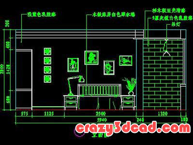 Bedroom design CAD drawings and details 04